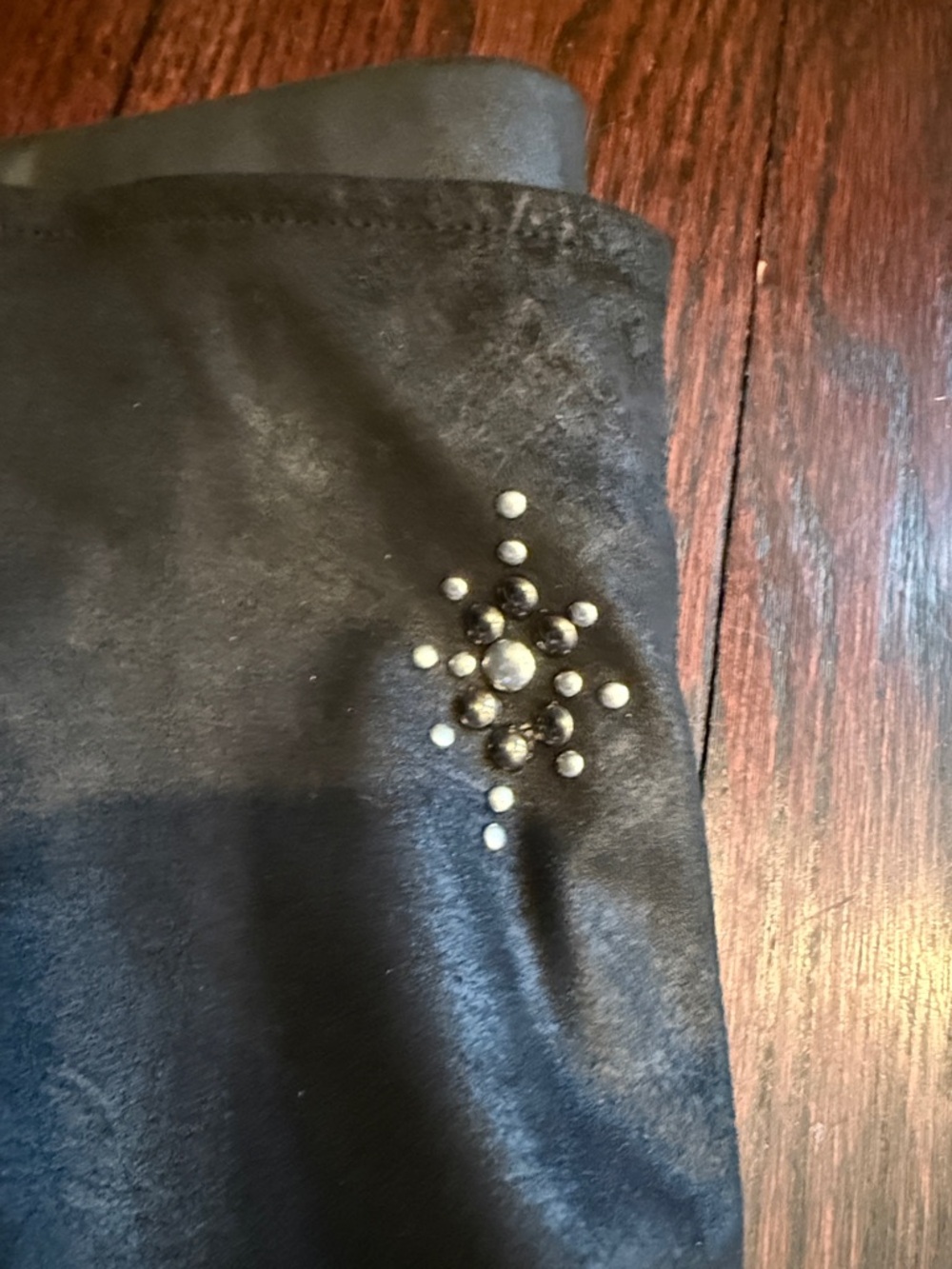 Free People Black Faux Leather Studded Leggings - Picture 3 of 4